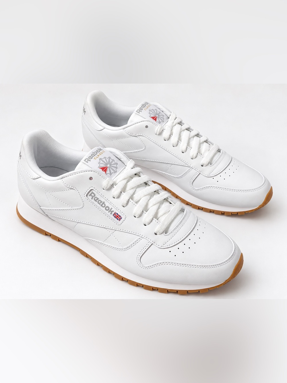 NIB Reebok Classic Leather White Gum Sneakers Men’s 13 Unisex GY0952
